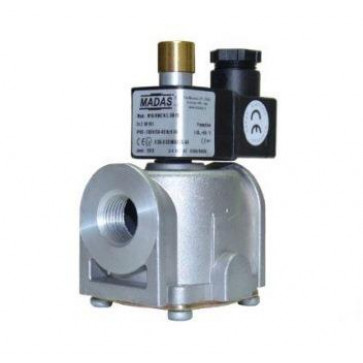 Клапан электромагнитный газовый муфтовый MADAS M16/ RMC N.C. DN 25 (ручной взвод)