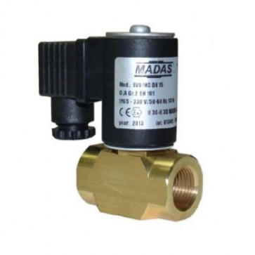 Клапан электромагнитный газовый муфтовый MADAS EVO/NC DN 15 (автомат)