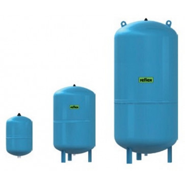 Мембранный бак Refix серии DE junior для систем водоснабжения, 10 бар (25-600 л)