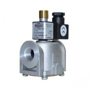 Клапан электромагнитный газовый муфтовый MADAS M16/ RMC N.C. DN 15-DN 25 (ручной взвод), 0,5 бар