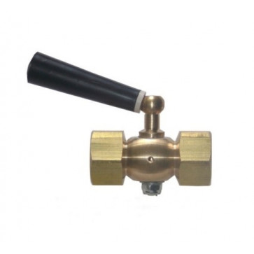 Turned three-way valve without flange G1\2 - G1\2 (PN25)