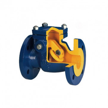 Flanged swivel check valve ZETKAMA DN150