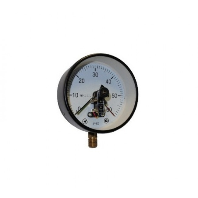 Electrocontact pressure gauge 160 mm 250 kPa 6 MPa