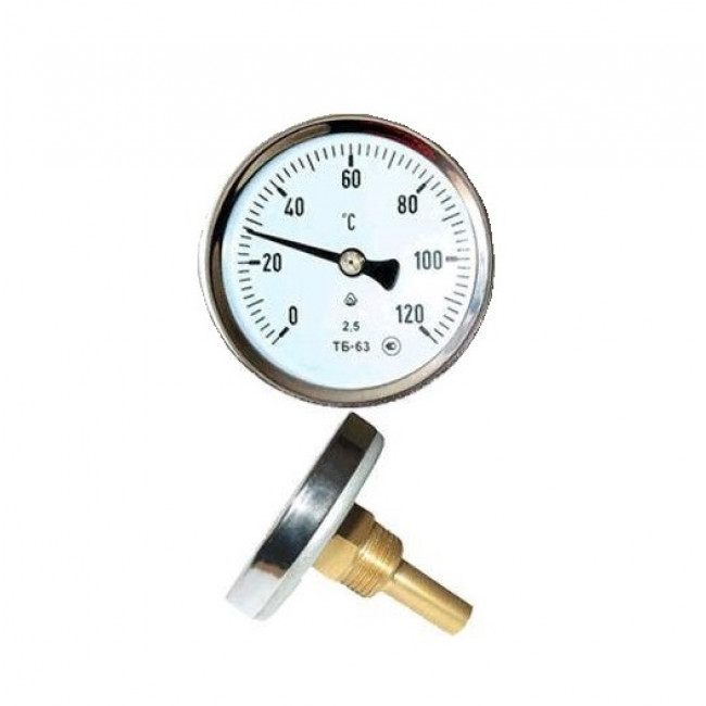 dial bi-metal thermometer oil boiler steam