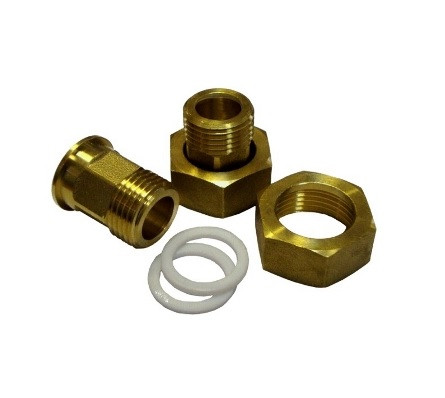 Set of connecting fittings 1/2" x 3/4"