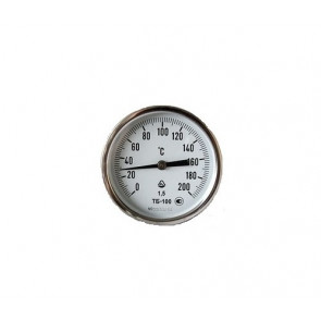Thermometer bimetallic axial TB 100-100