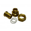 Set of connecting fittings 3/4" x 1"